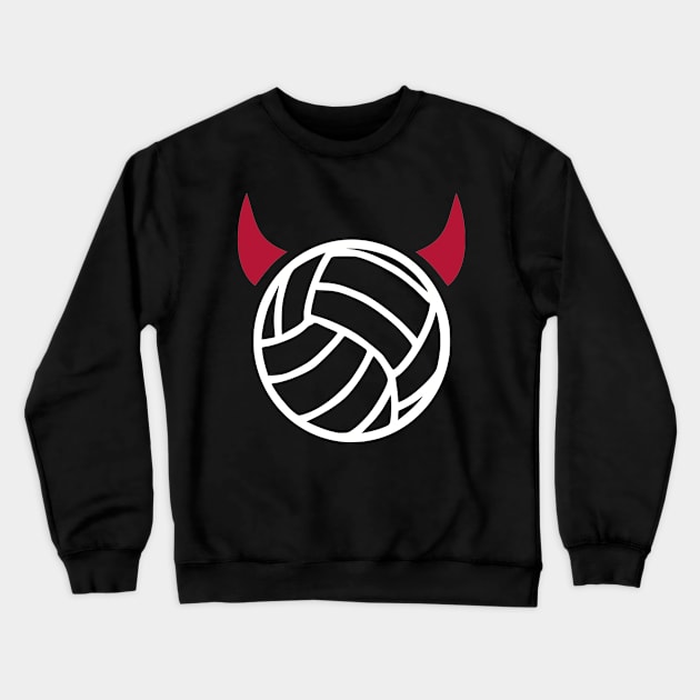 Volleyball devil Crewneck Sweatshirt by Designzz